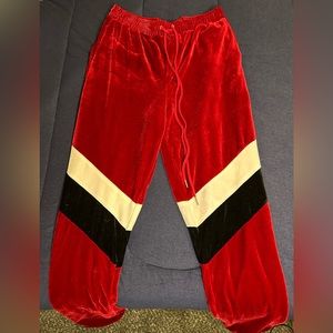 Red Velvet Fashion Nova Track Pants | Size: Medium